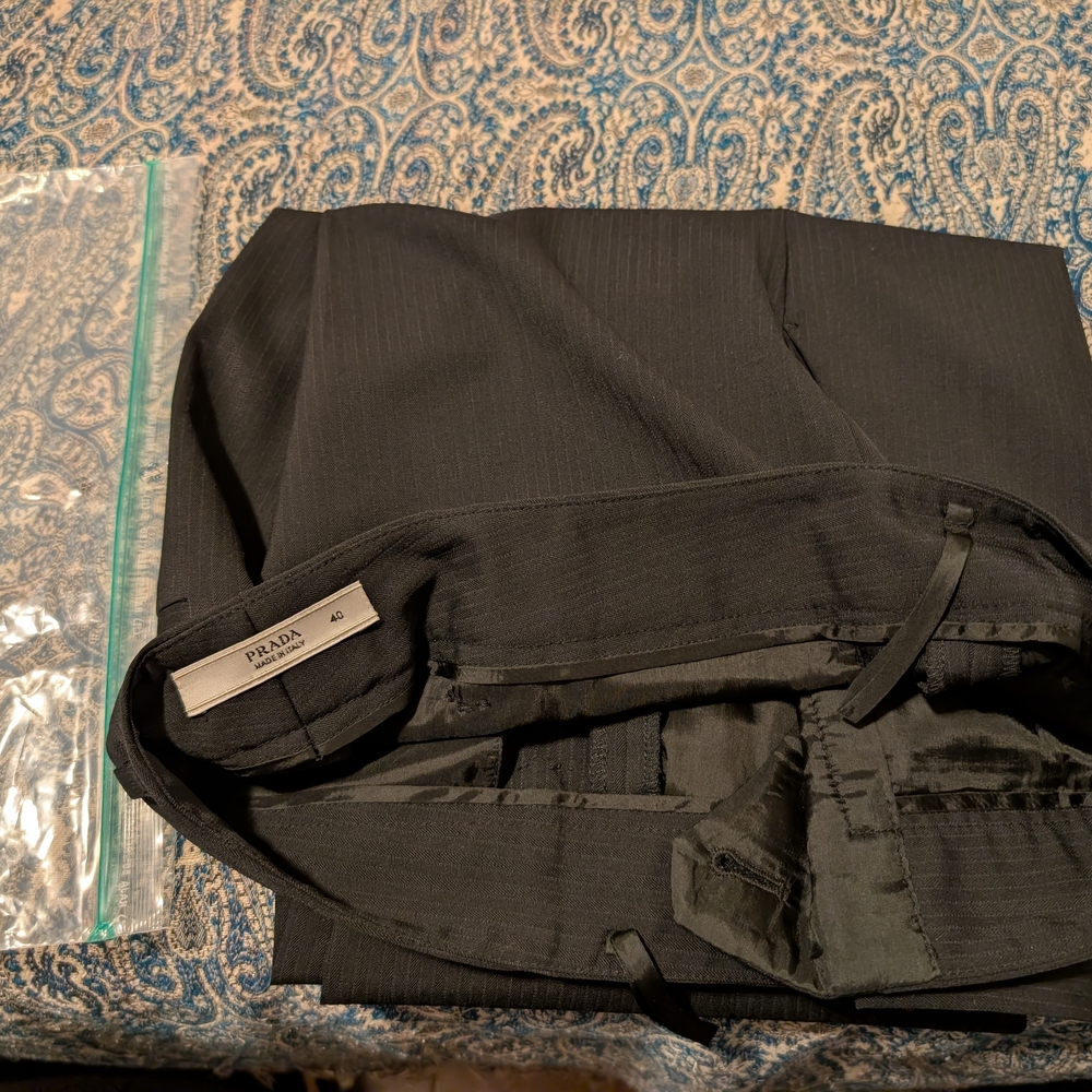 Prada Classic Black Straight Leg Pants - Picture 3 of 3
